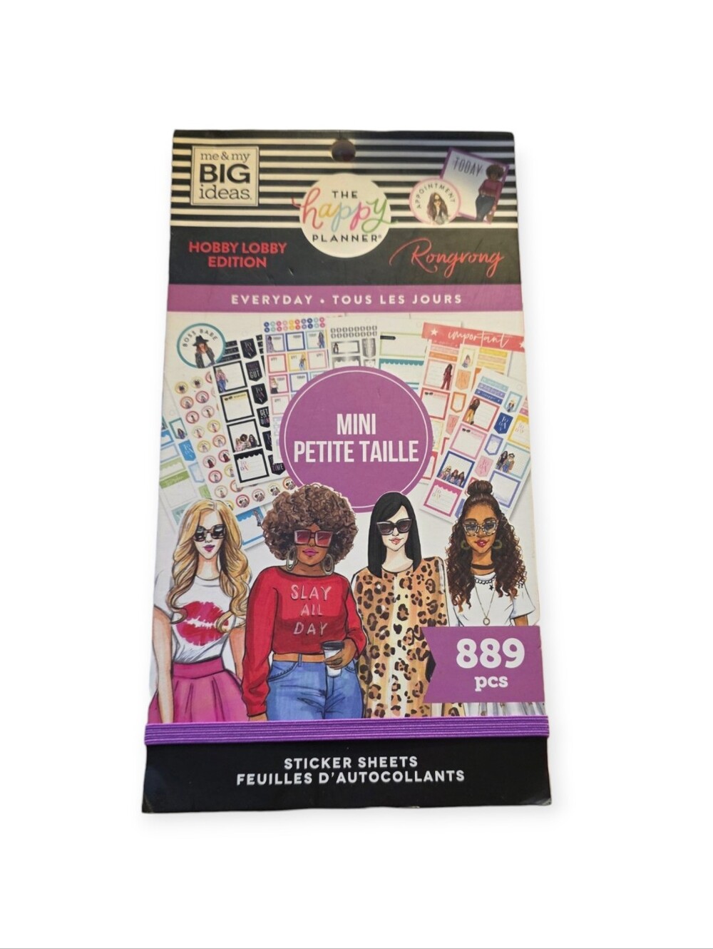 The Happy Planner X Rongrong Everyday Mini Sticker Book 889 Pieces